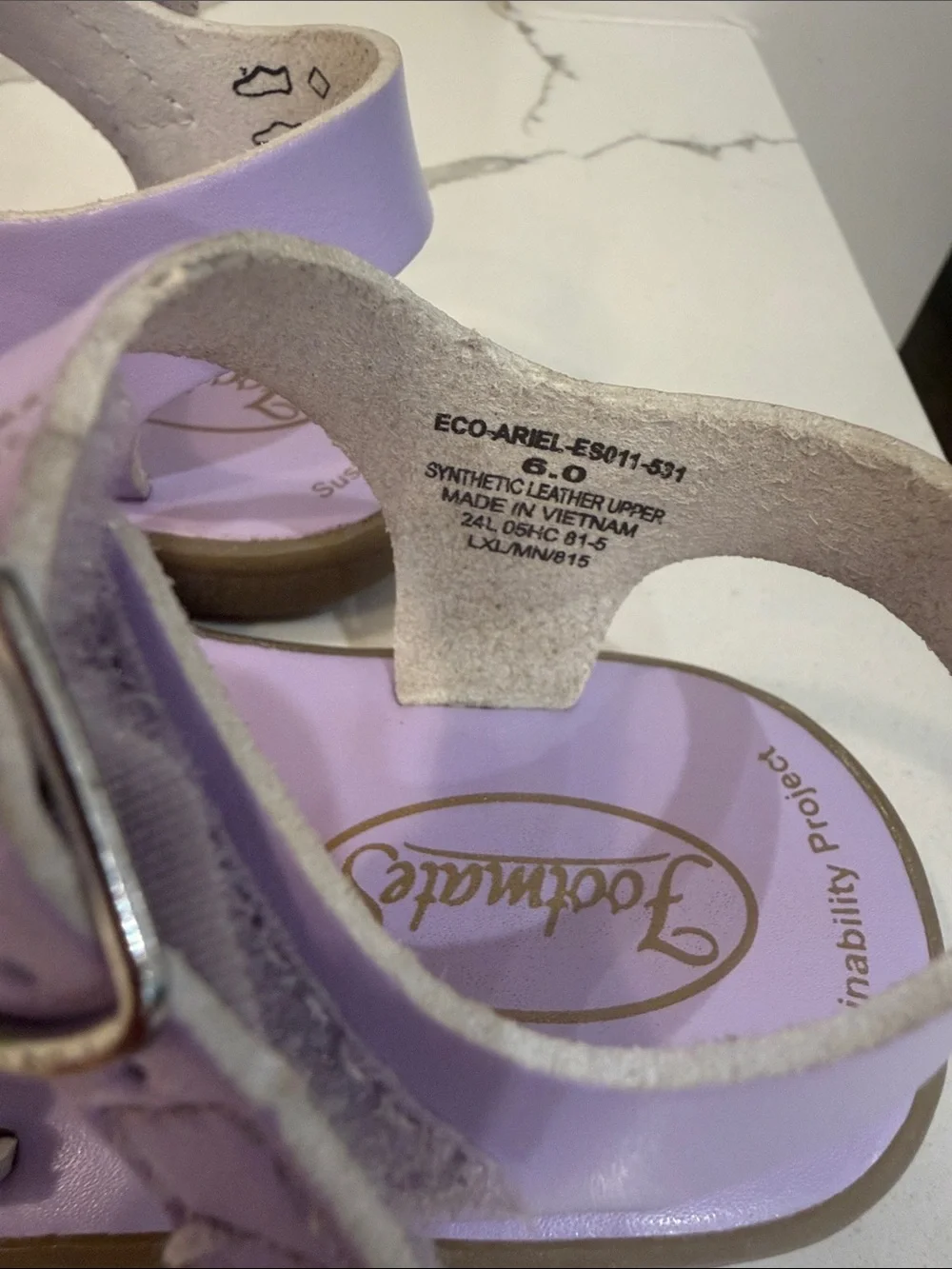 Footmates Eco-Ariel in Lavender Micro Size 6